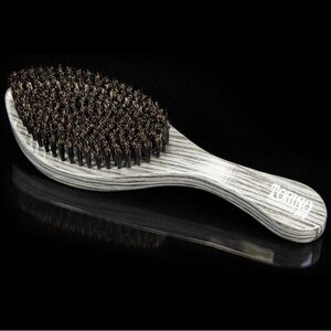Boar Bristle Hair Brush - Gray
